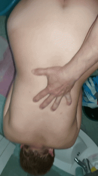 View of the slut from above and below!.gif