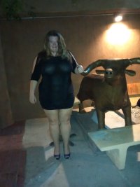 married redhead in minidress suntan hose my hooker heels and my bull 1.jpg