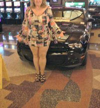 Married Redhead in Minidress, Crotchless Pantyhose, Stripper Heels at the Casino.jpg