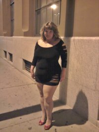 married redhead in my minidress, suntan crotchless hose, no bra and heels in a downtown alley ...jpg