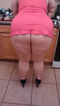 married redhead in my pink nightie and my 'hooker heels' (1).jpg