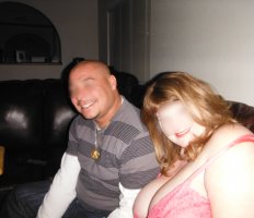 married redhead in red nightie stockings red heels with my Bull Angelo Getting a Selfie  to Te...JPG