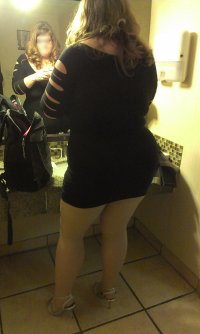 married redhead at hotel room bathroom getting ready for my date - C.jpg