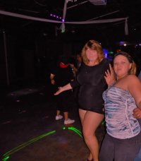 married redhead in my 'Hooker Minidress', suntan crotchless hose, no undies and my 'Hooker Hee...JPG