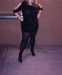 married redhead in my black minidress, black tights and my 'stripper heels'1.jpg