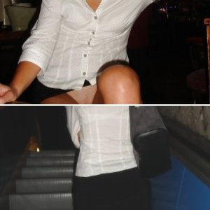 Mini skirt without panties