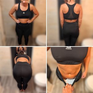 My petite (4'11") wife's post yoga class inspection ;)