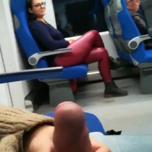Nice Blowjob in the train