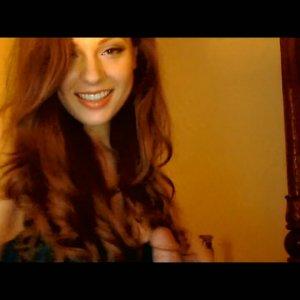 Sexy redhead lady blows dick