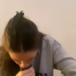 White girl sucking bbc