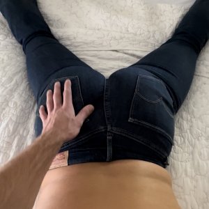 These are her blowjob jeans