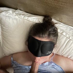 blindfolded dick in mouth