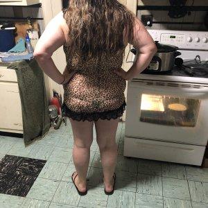 Dressed up in the kitchen