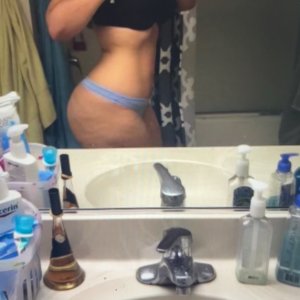 Bend Morgan over the sink