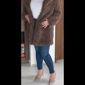 Faux fur coat