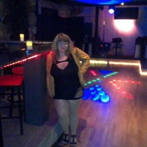 Night at a downtown dance club