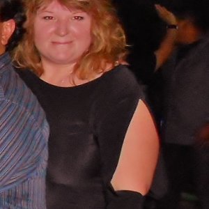 married redhead in minidress, no undies, nude crotchless pantyhose, hooker heels making new friends at dance club