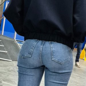 The sexy jeans ass of my colleague