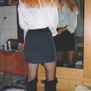 Ex girlfriend in mini skirt