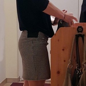 My wife's business outfit