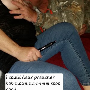 Preacher bob playing . My hubby says u keep going u will have to breed her preacher. I moaned to my hubby ooo Danny u r soooo fucking bad