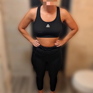 The outfit she wore to yoga class.