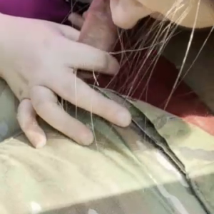 Sucking him dry