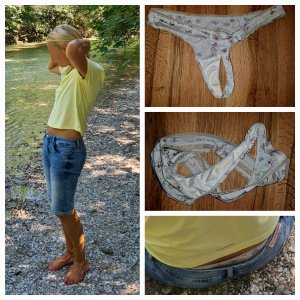 The panties under her pants