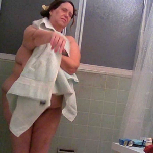 unaware BBW wife drying off 2