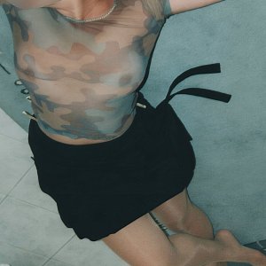 camouflage lingerie seethrough