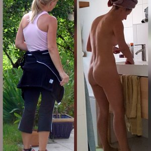 How would you prefer to lick her: sweaty after sports or freshly showered?