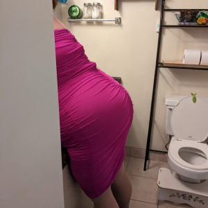 My massive fat wife getting ready to go out