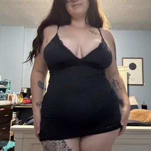 Black dress on and ready!