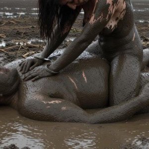 Slutwife Dogging in the mud