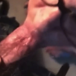 Granny on her knees sucks for a facial no hands