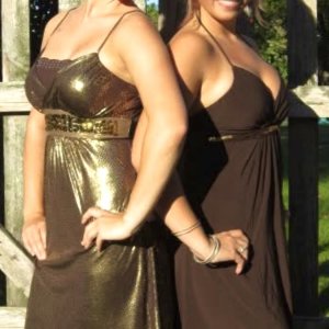Wife & GF sexy lesbians in sundresses