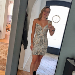 Sexy wife in dress