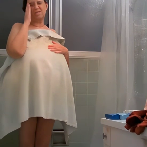 unaware BBW wife Carol drying off after shower.....
