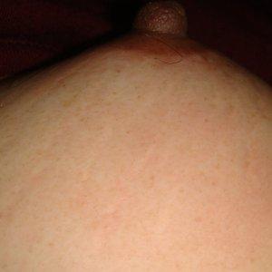 Her hard nipples