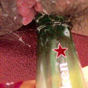 Close up beer fucking